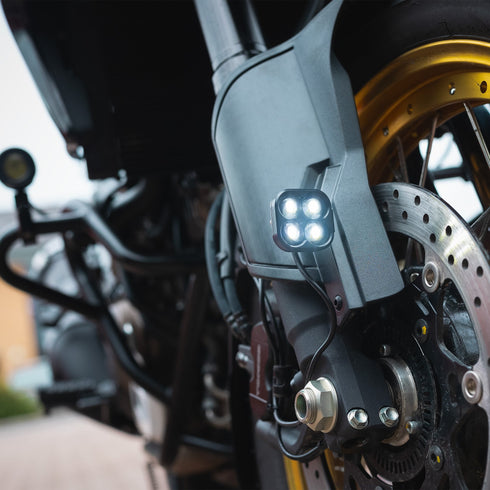 Oxford Motorcycle Cube Light with Stainless Steel Brackets